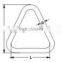Cheap Price High Quality Triangle Ring Stainless Steel Aisi 316 304 OEM Service China Rigging Hardware