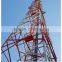 Self supporting 4 legged steel telecommunication tower