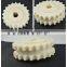 Nylon plastic double driving chain sprocket with keyway