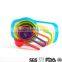Silicone 6 pieces measuring cup and spoon