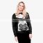 New design round neck pullover, custom sublimation 100% polyester crew neck