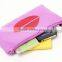 Wholesale durable fashion pattern Pink PVC cosmetic bag