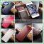 Slim origina leather card slot case wallet case cover for iphone samsung s6 core
