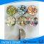 Round shape scystal 3d souvenir glass fridge magnet