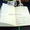 logo printing vintage leather handmade journal with green elastic band