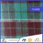 2015 new fashion woven 100% cotton plaid fabric