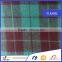 2015 new fashion woven 100% cotton plaid fabric