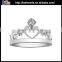 High quality 925 sterling silver crown ring,cheap sterling ring crown shape ring