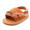 Newest Hot Prewalker Shoes!!2016 Baby Boys Girls Infant Toddler Vintage Tassels Peep-toe Rubber Sole First Walker Summer Sandals