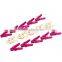 2016 new Tulip design 3pieces soft grip pegs with PP material ISO certificate plastic clothes