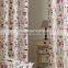 2016 new designs ready made metal hooks print curtains