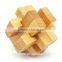 2015 Hot Sale Wooden IQ Intelligent Puzzle Magic Puzzle Kongming Lock Brain Teaser Model Number GAD1090