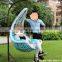 cheap garden PE rattan wicker swing chair in sun loungers