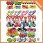 16-00001 Cheap souvenir animal alphabet custom puffy stickers