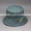 FASHIN CUSTOM-MADE LEATHER PATCH REVRESIBLE BLANK BUCKET HATS