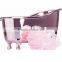 Clear bathtub container for personal care products