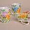 Wholesale ceramic mugs V shape porcelain tea cup china supplier