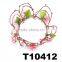 beatuiful flower crown braided leather elastic flower headband crown