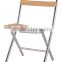 Trade assurance folding alu wood chair