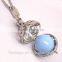 FN3164 Fashion jewelry peace sign necklace charm necklace with belly ball