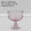 press glass drinkingware/Wine goblet,Hiball,DOF, sundae cup,pitcher in pink color with sunflower embossed patern