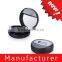 OEM round black empty foundation makeup compact with mirror