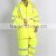 en471popular raincoat with reflective strips factory eflective traffic fluoescent unisex raincoat emergency raincoat with lining