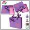Custom purple cardboard drawer gift box with handle for gift packing