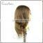 100% Natural human hair training doll head/training mannequin head