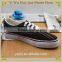 Direct Factory Wholesale Hot Sale HJ039 lace-up flats Casual canvas rubber sneaker shoes