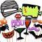 newest 12pcs Halloween fashion show props paper photo props