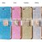 Luxury flip pu leather cover case for iphone6 Glitter Shining Diamond Bling PU Leather Flip Cover for iPhone 6 6 Plus