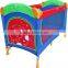 2015 baby crip with 2 wheels canopy cover, mosquiton ect extra accesoriess pass en71-3 fit for eu marketing
