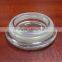 Cylinder shape 480ml votive glass candle holder with lid