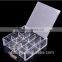 transparent clear acrylic storage box with compartment