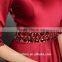 Made in China top selling charming red chiffon v-line evening dress