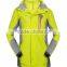 Women's breathable outdoor jacket waterproof 228T taslon with waterproof and breathable membrane+300g micro fleece lining