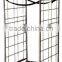 RH-RC001 820*710*1750mm two sides roll container with belt movalbe wire mesh steel container cart
