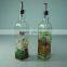 350ml oil glass bottle with oil nozzle