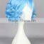 Synthetic Short Blue Curls Wig Cosplay Full Wig Woman Wig N434