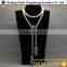 professional custom wholesale shell pearl and chain choker necklace