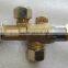 Hot sale gas auto shut-off safely brass control valve with pilot fire port for gas stove