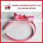 wholesale polka dots pink ribbon bow hairband