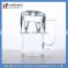 LongRun 312ml heavy base crystal beer glasses with handle manufacturer