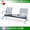 Public waiting seating steel chair with table