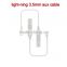 2016 Newest mfi light-ning to 3.5mm stereo adaptor for i Phone 7, light-ning to aux adapter