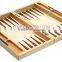 High Quality Classic Folding Backgammon with INLAID WOOD
