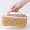 Boshiho natural wood color cork fabric bag make up case