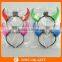 Red Color Plastic Minnie Mouse LED Light Up Headband Flashing Glow Bow Headband For Party