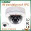 2.8-12mm lens Sony CCD 2MP IP Vandproof Dome CCTV Camera
